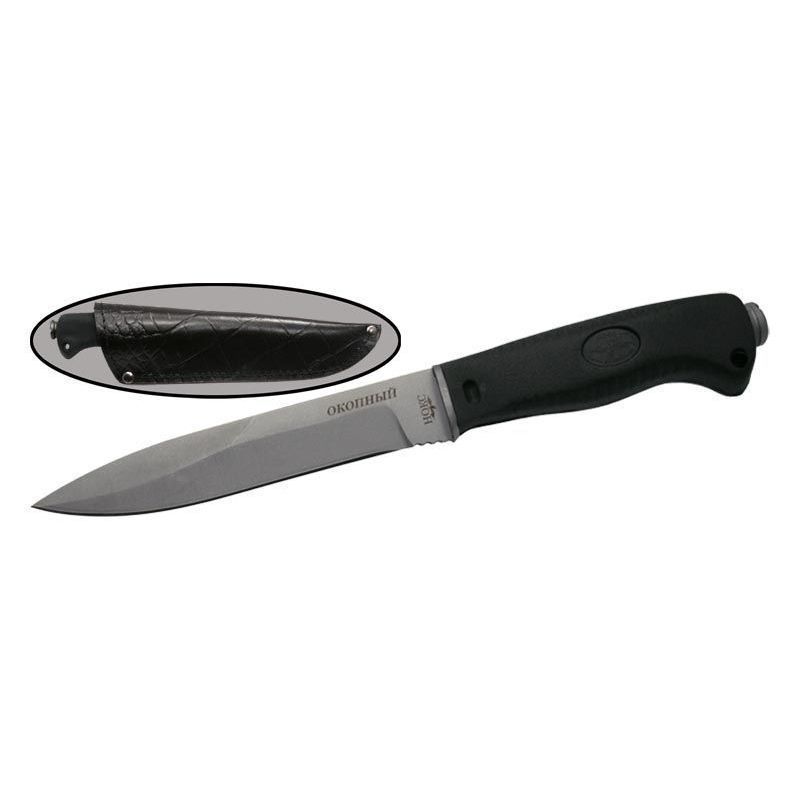 Охотничий нож Окопный, сталь AUS8, рукоять эластрон в интернет-магазине art-steel.ru, фото