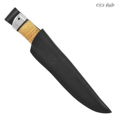 Универсальный нож Бекас, сталь 95Х18, рукоять береста, алюминий в интернет-магазине art-steel.ru, фото