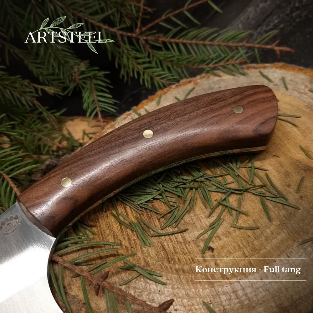 Нож Сербский полевой из стали N690, рукоять Палисандр в интернет-магазине art-steel.ru, фото