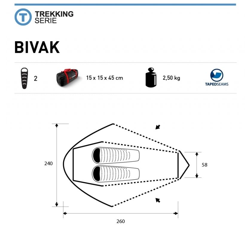 Палатка Trimm Trekking BIVAK, песочный 2 в интернет-магазине art-steel.ru Палатка Trimm Trekking BIVAK, песочный 2 в интернет-магазине art-steel.ru, фото