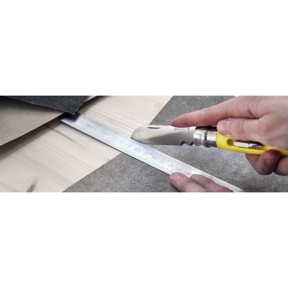Набор-дисплей Opinel, 12 ножей №9 DIY из нержав стали, 6 серых + 6 желтых в интернет-магазине art-steel.ru, фото