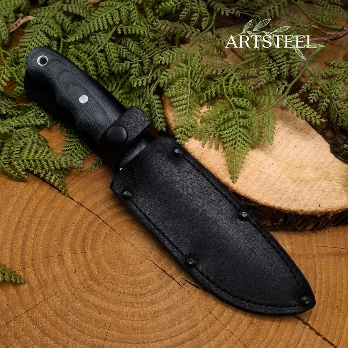 Нож Сибирь-4 из стали 95Х18, рукоять микарта в интернет-магазине art-steel.ru, фото