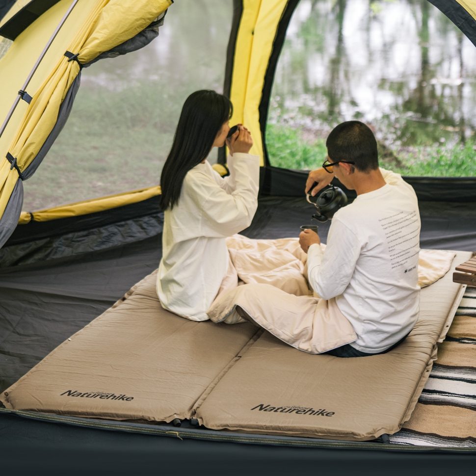 Коврик самонадувной туристический Naturehike D03 Beige в интернет-магазине art-steel.ru, фото