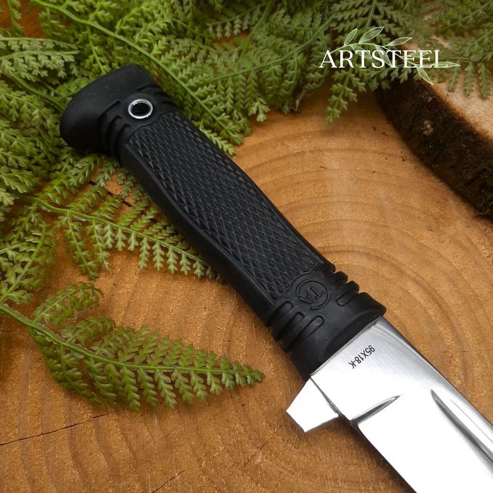 Нож Старшина из стали 95Х18, рукоять резина в интернет-магазине art-steel.ru, фото