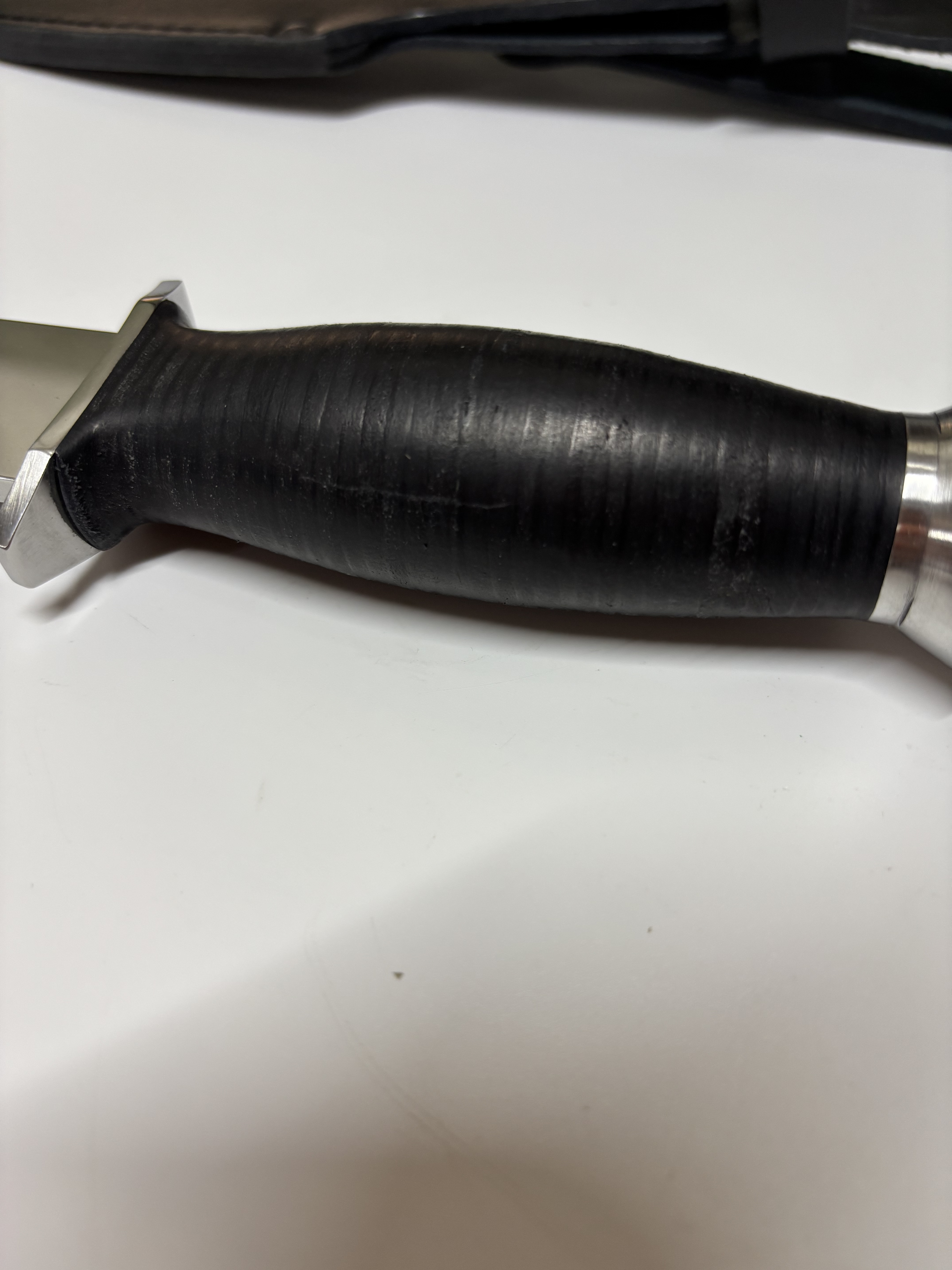 Нож Легионер из стали 95х18, рукоять наборная кожа (уценка) в интернет-магазине art-steel.ru, фото