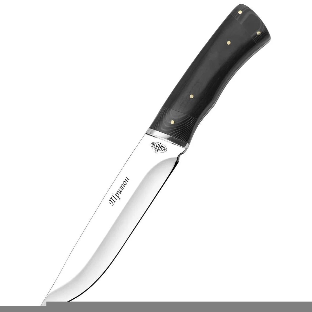 Крепкий походный нож Тритон, сталь 65Х13, рукоять дерево, микарта в интернет-магазине art-steel.ru Крепкий походный нож Тритон, сталь 65Х13, рукоять дерево, микарта в интернет-магазине art-steel.ru, фото