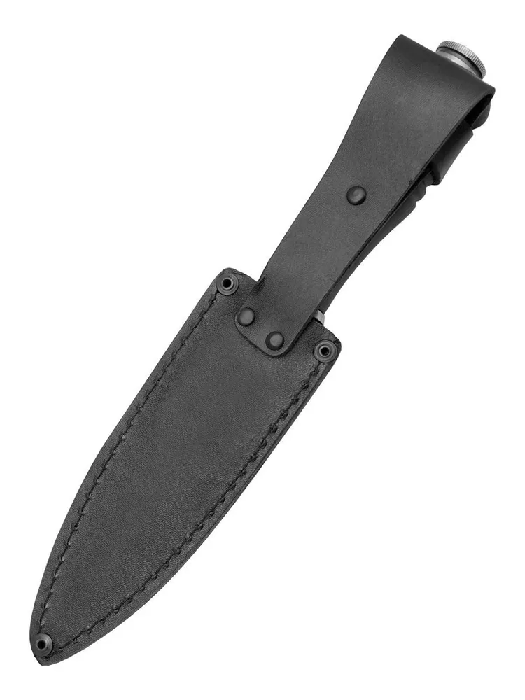 Универсальный нож Спецназ-2 с кожаным чехлом, сталь AUS8, рукоять резина в интернет-магазине art-steel.ru Универсальный нож Спецназ-2 с кожаным чехлом, сталь AUS8, рукоять резина в интернет-магазине art-steel.ru, фото