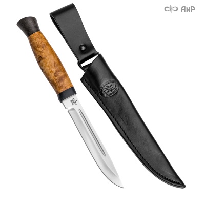 Универсальный нож Финка-3, сталь 95х18, рукоять карельская береза в интернет-магазине art-steel.ru, фото