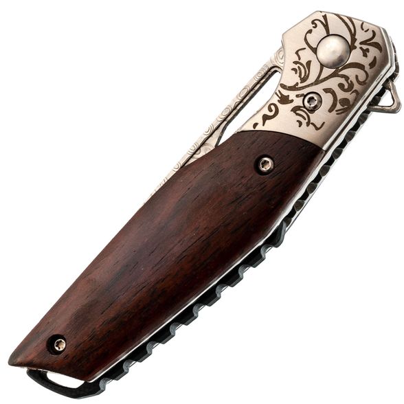 Универсальный складной нож Витязь, сталь Дамаск, рукоять дерево в интернет-магазине art-steel.ru Универсальный складной нож Витязь, сталь Дамаск, рукоять дерево в интернет-магазине art-steel.ru, фото