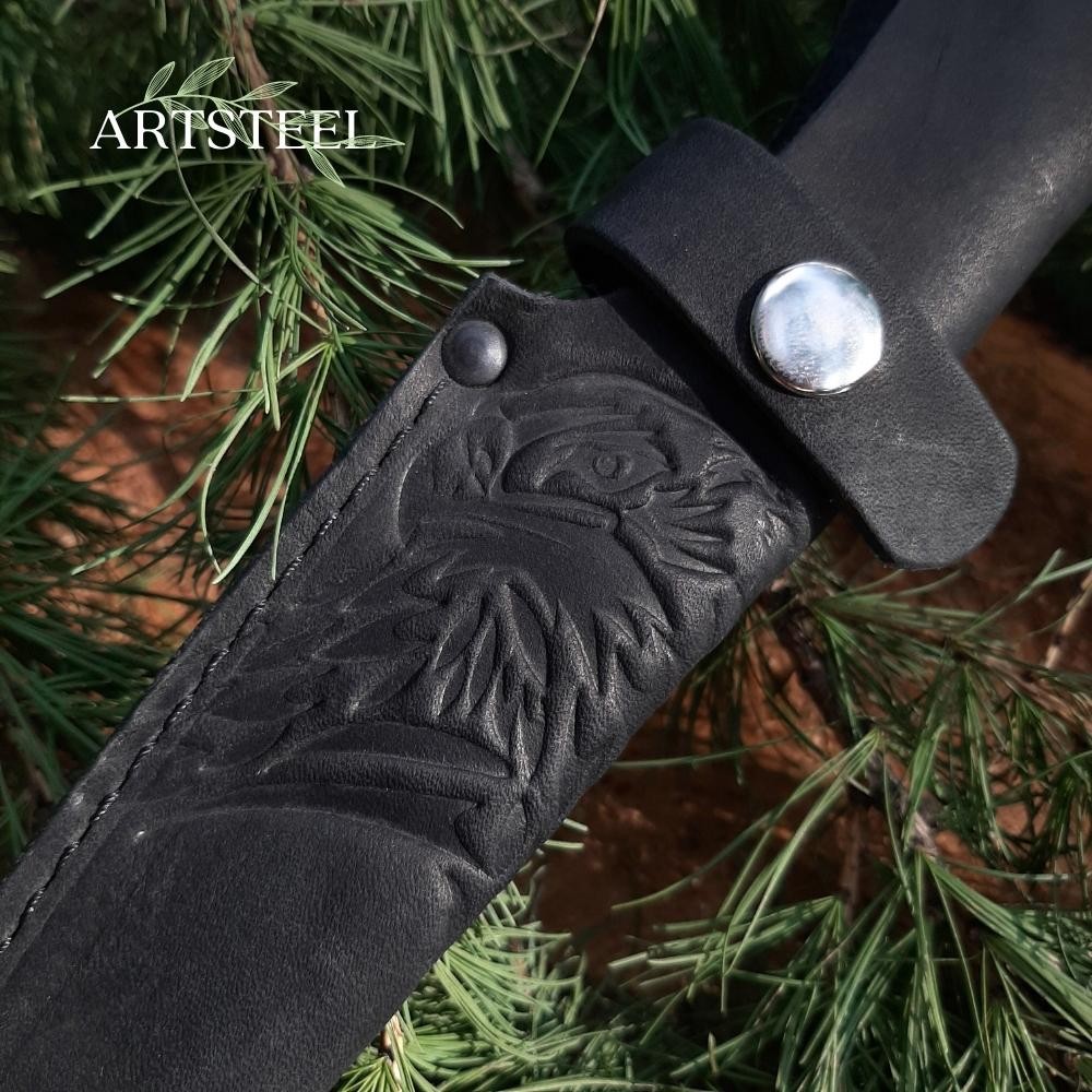 Чехол 21 из натуральной кожи для ножа в интернет-магазине art-steel.ru, фото