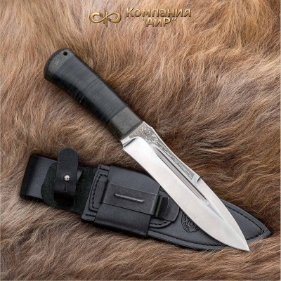 Универсальный нож Скорпион, сталь 95х18, рукоять кожа в интернет-магазине art-steel.ru, фото