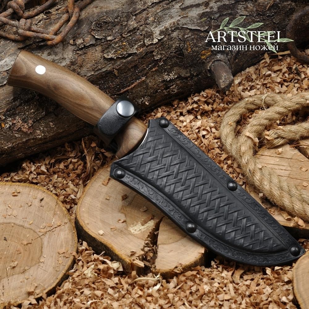 Нож Бекас-2 AUS-8 художественно оформленный в интернет-магазине art-steel.ru, фото