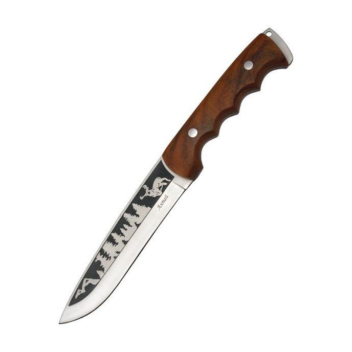Охотничий нож Алтай, сталь 65Х13, рукоять дерево в интернет-магазине art-steel.ru, фото