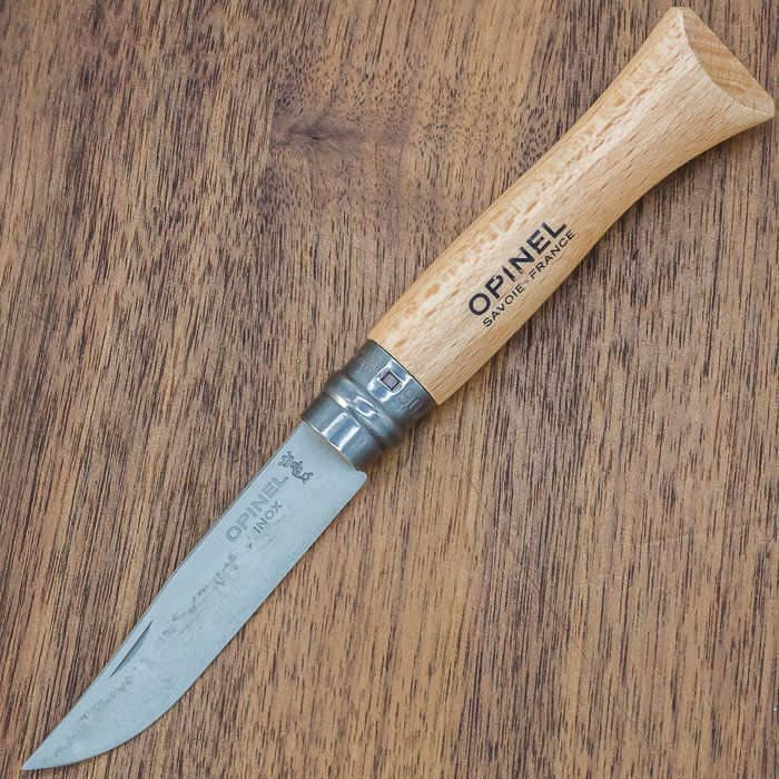 Нож Opinel №6, нержавеющая сталь, рукоять из бука в интернет-магазине art-steel.ru, фото