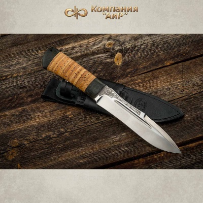 Универсальный нож Скорпион, сталь 95х18, рукоять береста в интернет-магазине art-steel.ru, фото