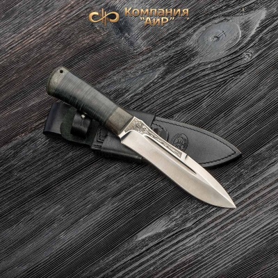 Универсальный нож Скорпион, сталь 95х18, рукоять кожа в интернет-магазине art-steel.ru, фото