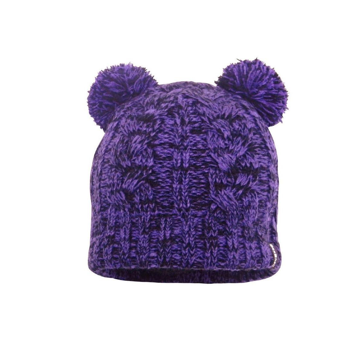 Детская водонепроницаемая шапка DexShell DH572 с помпонами фиолетовая в интернет-магазине art-steel.ru, фото