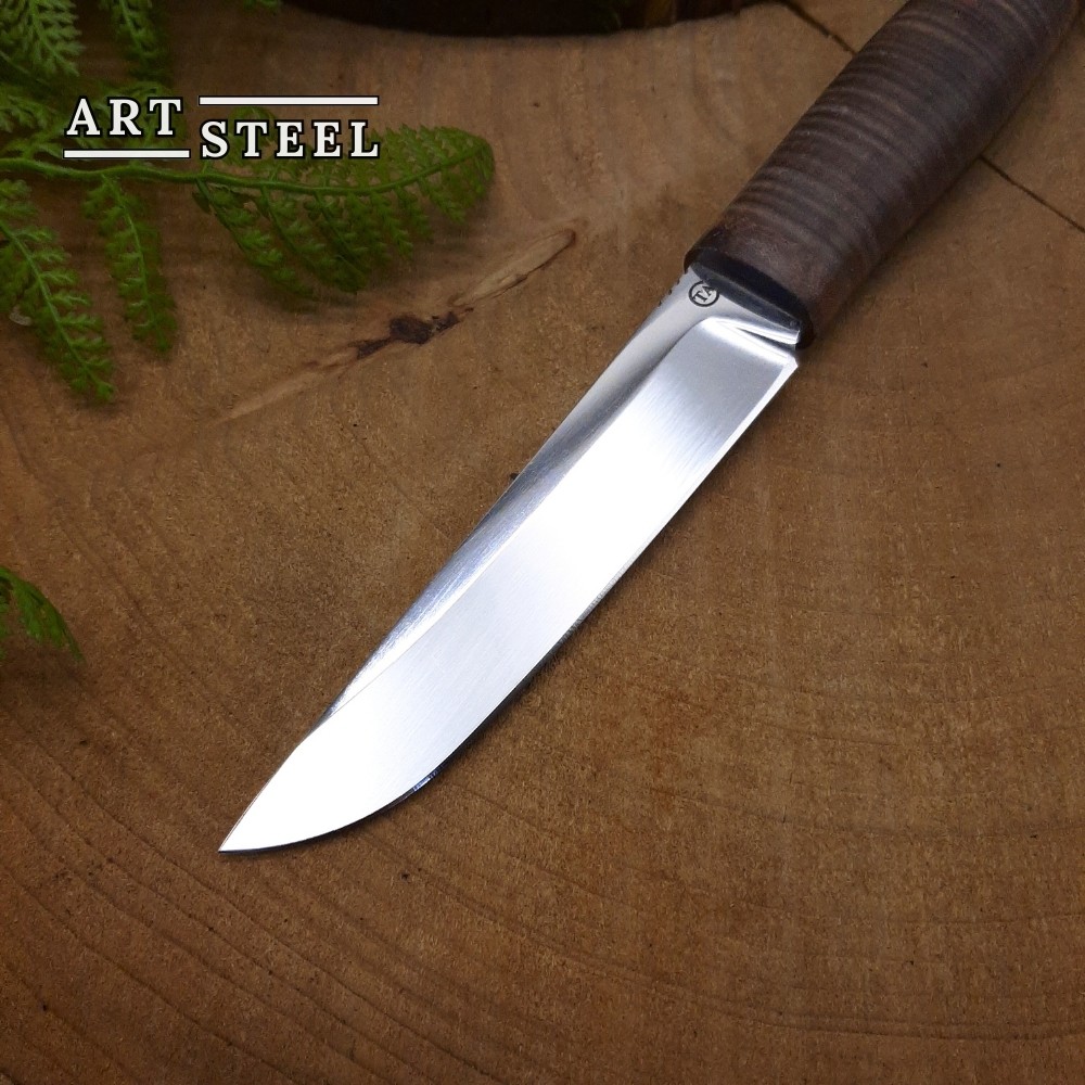 Нож Гюрза-3 из стали 95Х18, рукоять кожа в интернет-магазине art-steel.ru, фото