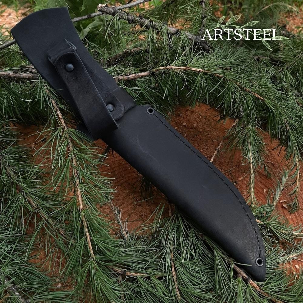 Чехол 18 из натуральной кожи для ножа в интернет-магазине art-steel.ru, фото