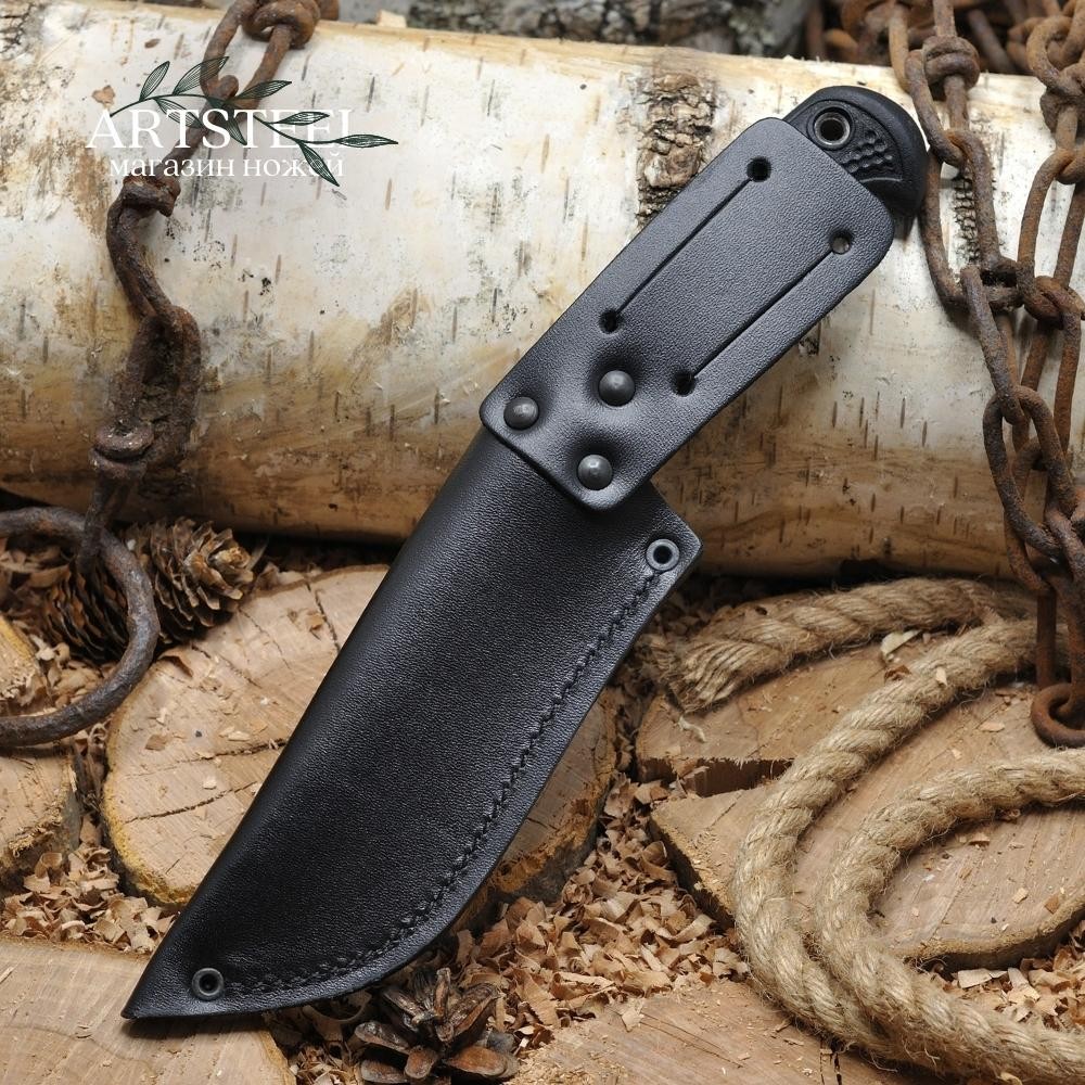 Туристический нож Минога, сталь AUS8, рукоять эластрон в интернет-магазине art-steel.ru, фото