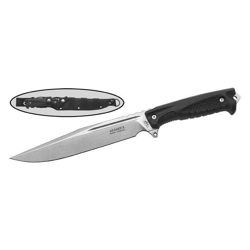 Охотничий нож Атлант-3, сталь AUS8, рукоять резина в интернет-магазине art-steel.ru, фото