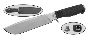 Универсальный мачете Витязь с кожаным чехлом, сталь AUS8, рукоять резина в интернет-магазине art-steel.ru Универсальный мачете Витязь с кожаным чехлом, сталь AUS8, рукоять резина в интернет-магазине art-steel.ru, фото