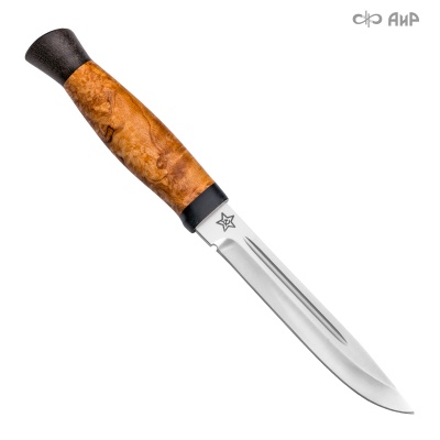 Универсальный нож Финка-3, сталь 95х18, рукоять карельская береза в интернет-магазине art-steel.ru, фото
