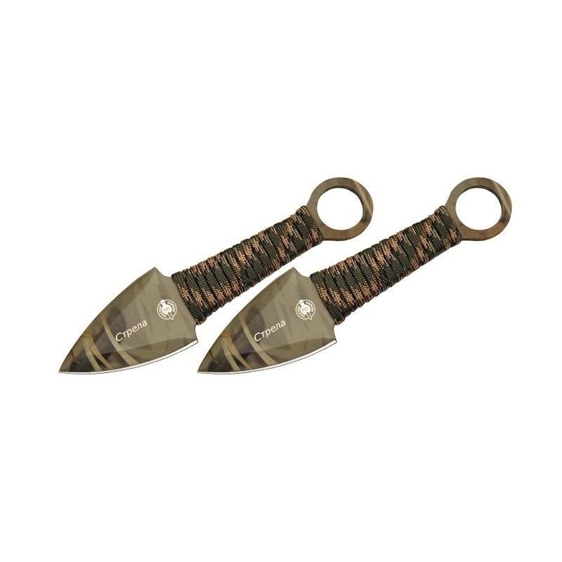 Набор метательных Стрела, сталь 420, рукоять обмотка паракордом в интернет-магазине art-steel.ru, фото