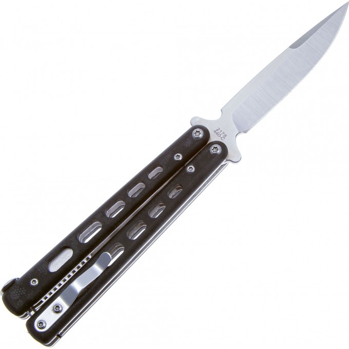 Складной нож Balisong сталь Sandvik 440C, рукоять G10 в интернет-магазине art-steel.ru, фото