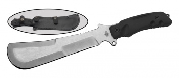 Универсальный мачете Паранг-2 с кожаным чехлом, сталь AUS8, рукоять резина в интернет-магазине art-steel.ru Универсальный мачете Паранг-2 с кожаным чехлом, сталь AUS8, рукоять резина в интернет-магазине art-steel.ru, фото