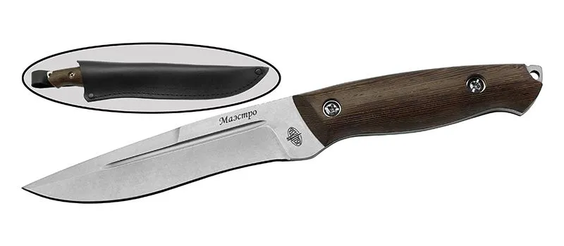 Универсальный хозяйственно-бытовой нож Маэстро, сталь 95Х18, рукоять венге в интернет-магазине art-steel.ru, фото