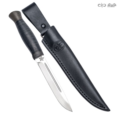 Универсальный нож Финка-3, сталь 95х18, рукоять кожа в интернет-магазине art-steel.ru, фото