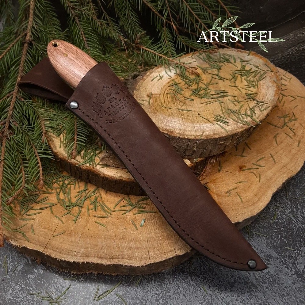 Нож Лис из стали 95Х18, рукоять Бубинга в интернет-магазине art-steel.ru, фото