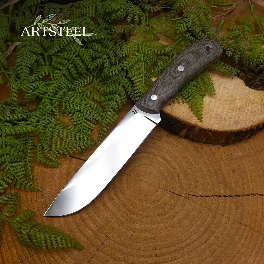 Нож Сибиряк из стали 95Х18, рукоять микарта в интернет-магазине art-steel.ru, фото