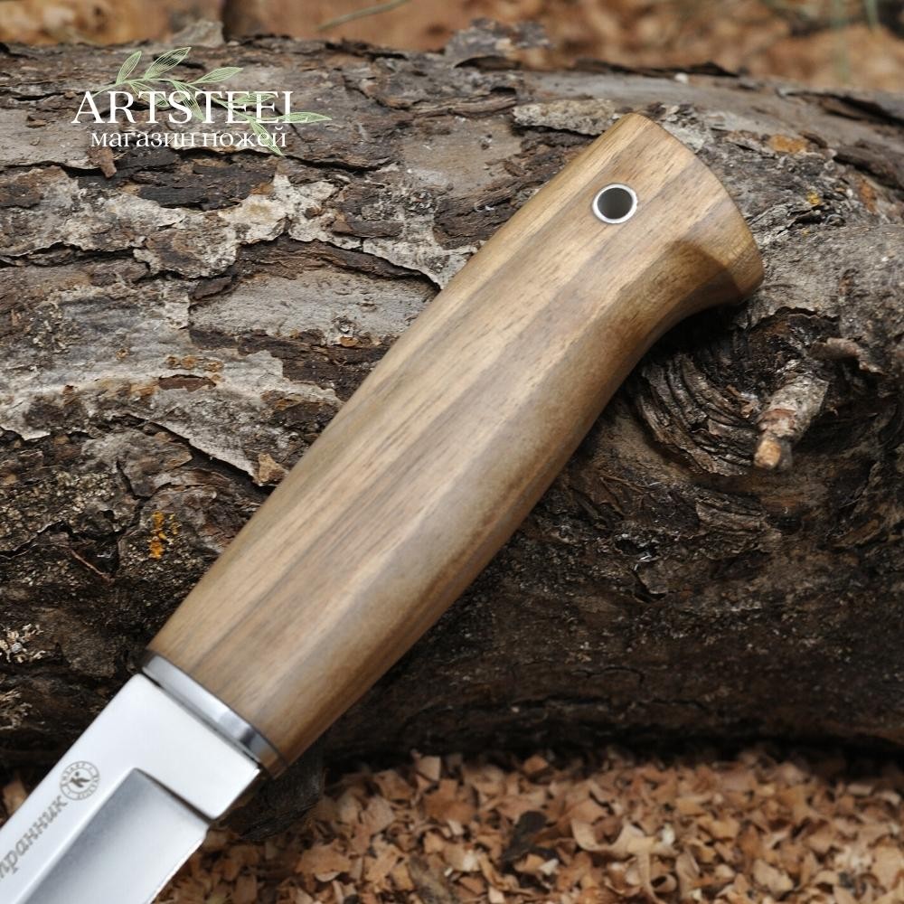 Охотничий нож Странник, сталь AUS8, рукоять дерево в интернет-магазине art-steel.ru, фото
