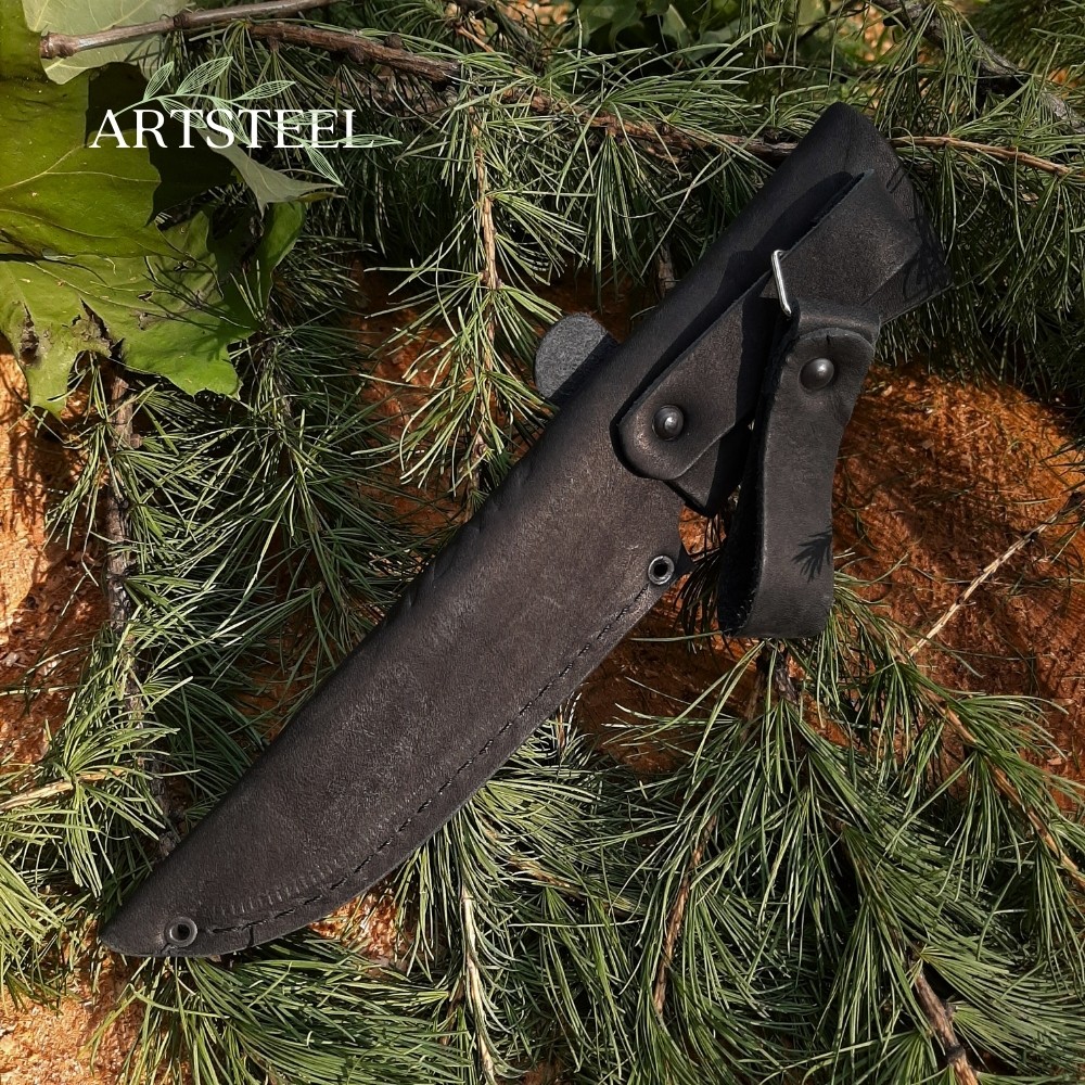 Чехол 21 из натуральной кожи для ножа в интернет-магазине art-steel.ru, фото