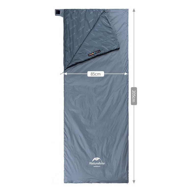 Ультралёгкий спальный мешок Naturehike тип конверт LW180 лето голубой, молния слева, Size XL в интернет-магазине art-steel.ru, фото