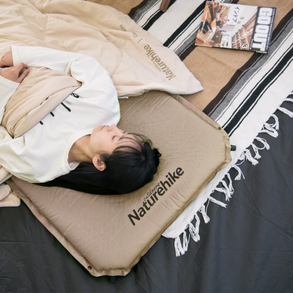 Коврик самонадувной туристический Naturehike D03 Beige в интернет-магазине art-steel.ru, фото