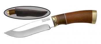 Универсальный хозяйственно-бытовой кованый нож ручной работы Вепрь, сталь 95Х18, рукоять дерево в интернет-магазине art-steel.ru, фото