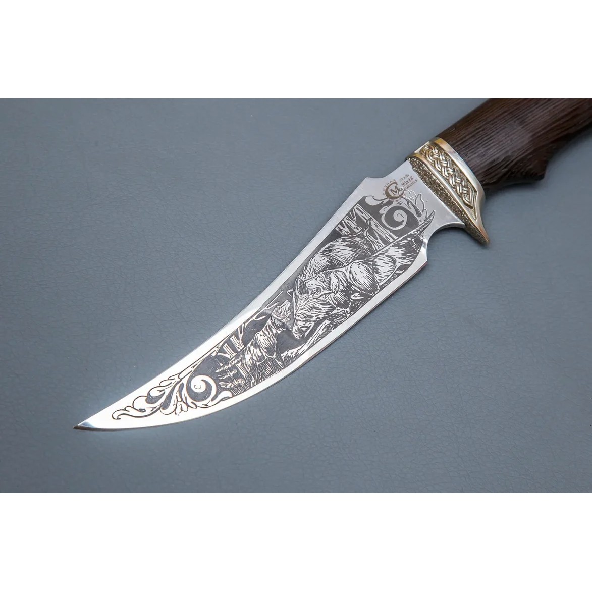 Нож Корсар из стали 95х18, рукоять венге, литьё мельхиор в интернет-магазине art-steel.ru, фото