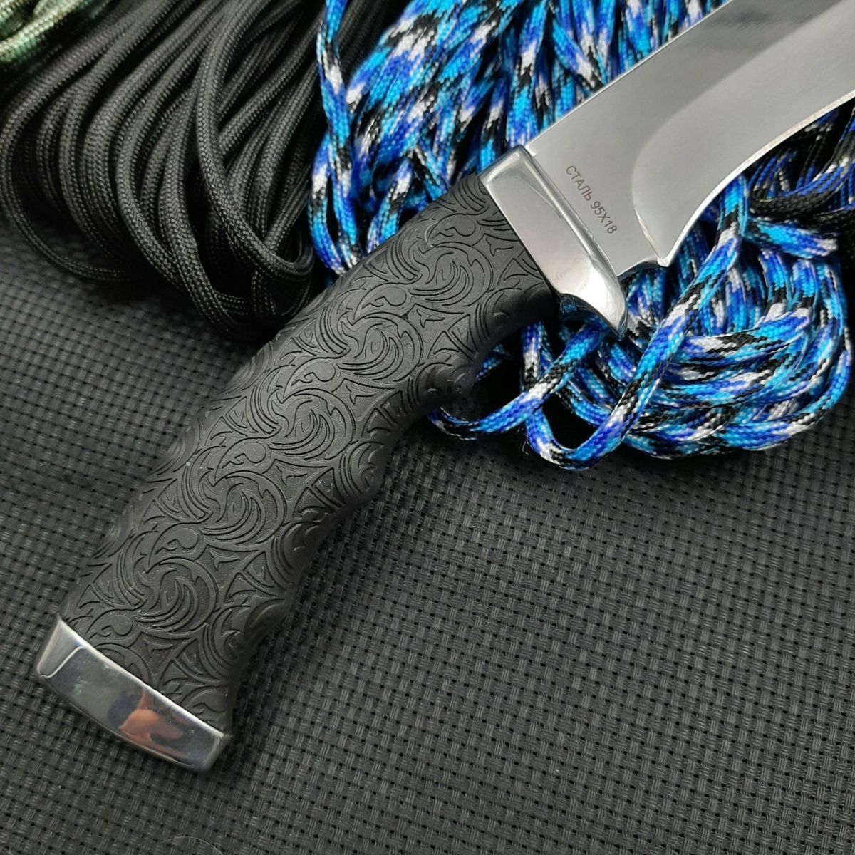 Туристический нож Плёс-2, сталь 95Х18, рукоять резина, сталь в интернет-магазине art-steel.ru, фото