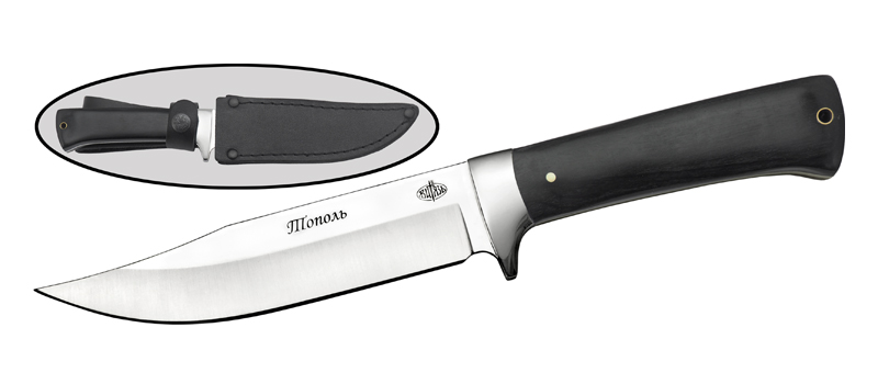 Универсальный нож Тополь, сталь 40Х13, рукоять паккавуд в интернет-магазине art-steel.ru, фото