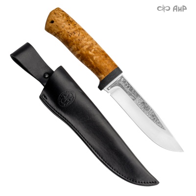 Универсальный нож Турист, сталь 95х18, рукоять карельская береза в интернет-магазине art-steel.ru Универсальный нож Турист, сталь 95х18, рукоять карельская береза в интернет-магазине art-steel.ru, фото