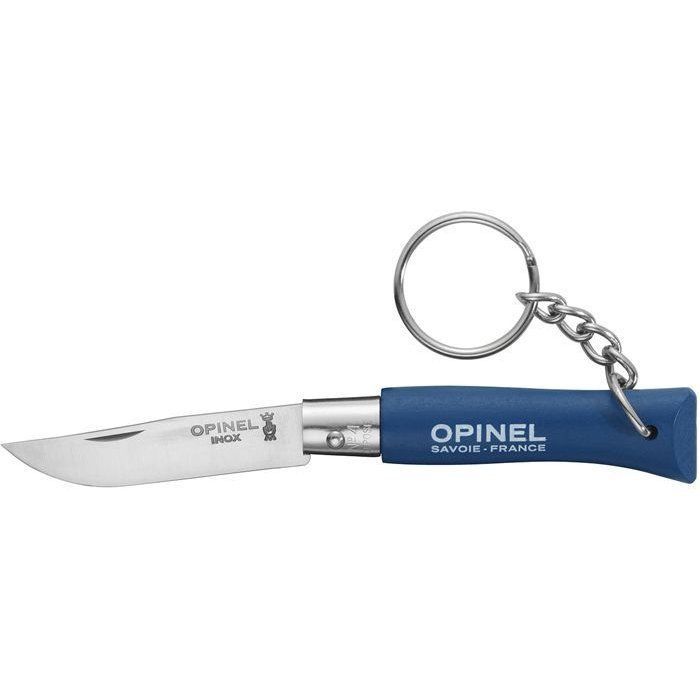 Нож-брелок Opinel №4, нержавеющая сталь, синий в интернет-магазине art-steel.ru, фото