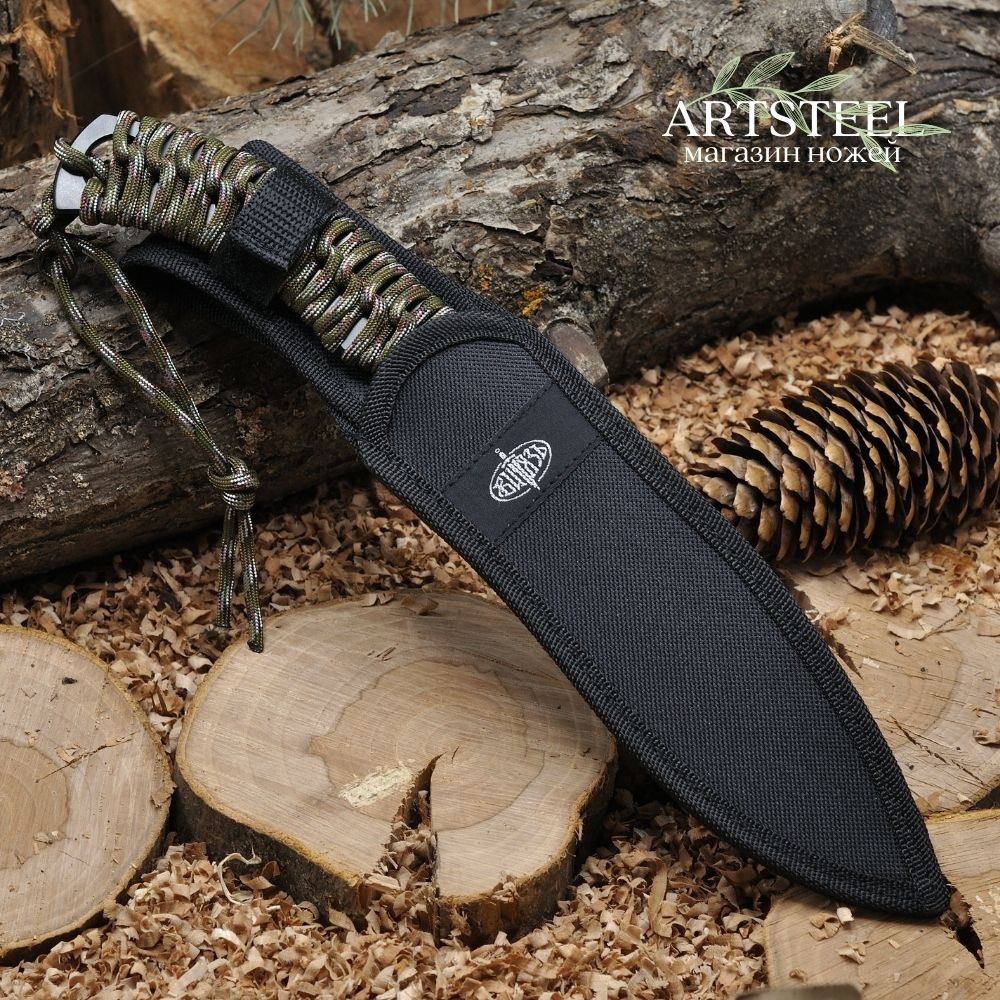 Метательный нож Прорыв, сталь 50Х14МФ, рукоять сталь,нейлон в интернет-магазине art-steel.ru, фото