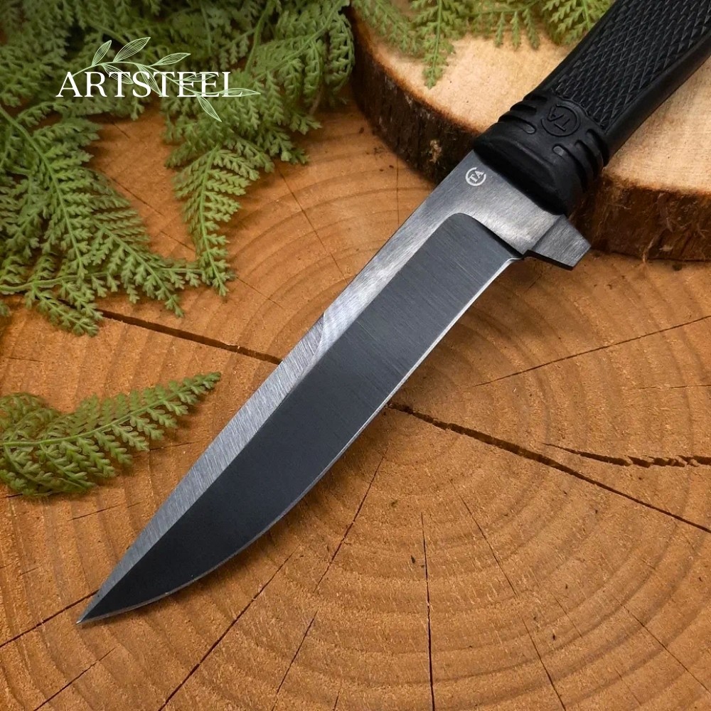 Нож Ефрейтор из стали 65Г, рукоять резина в интернет-магазине art-steel.ru, фото