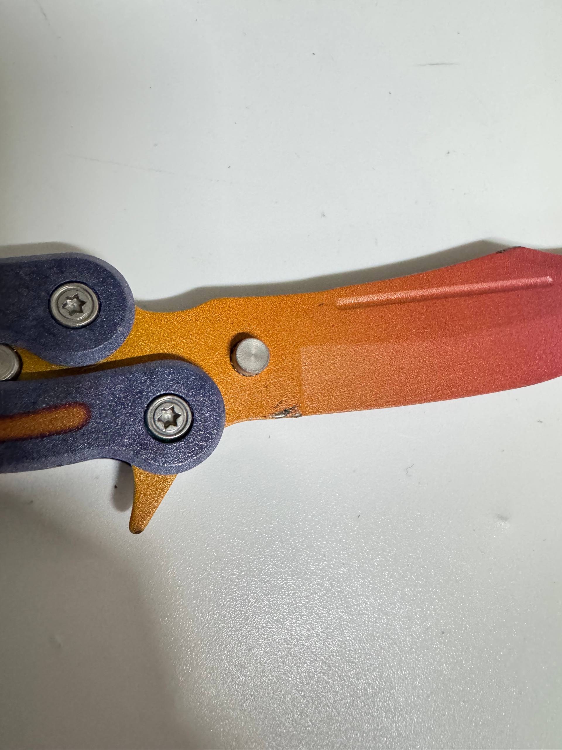 Нож бабочка тренировочный CS GO Balisong (уценка) в интернет-магазине art-steel.ru, фото