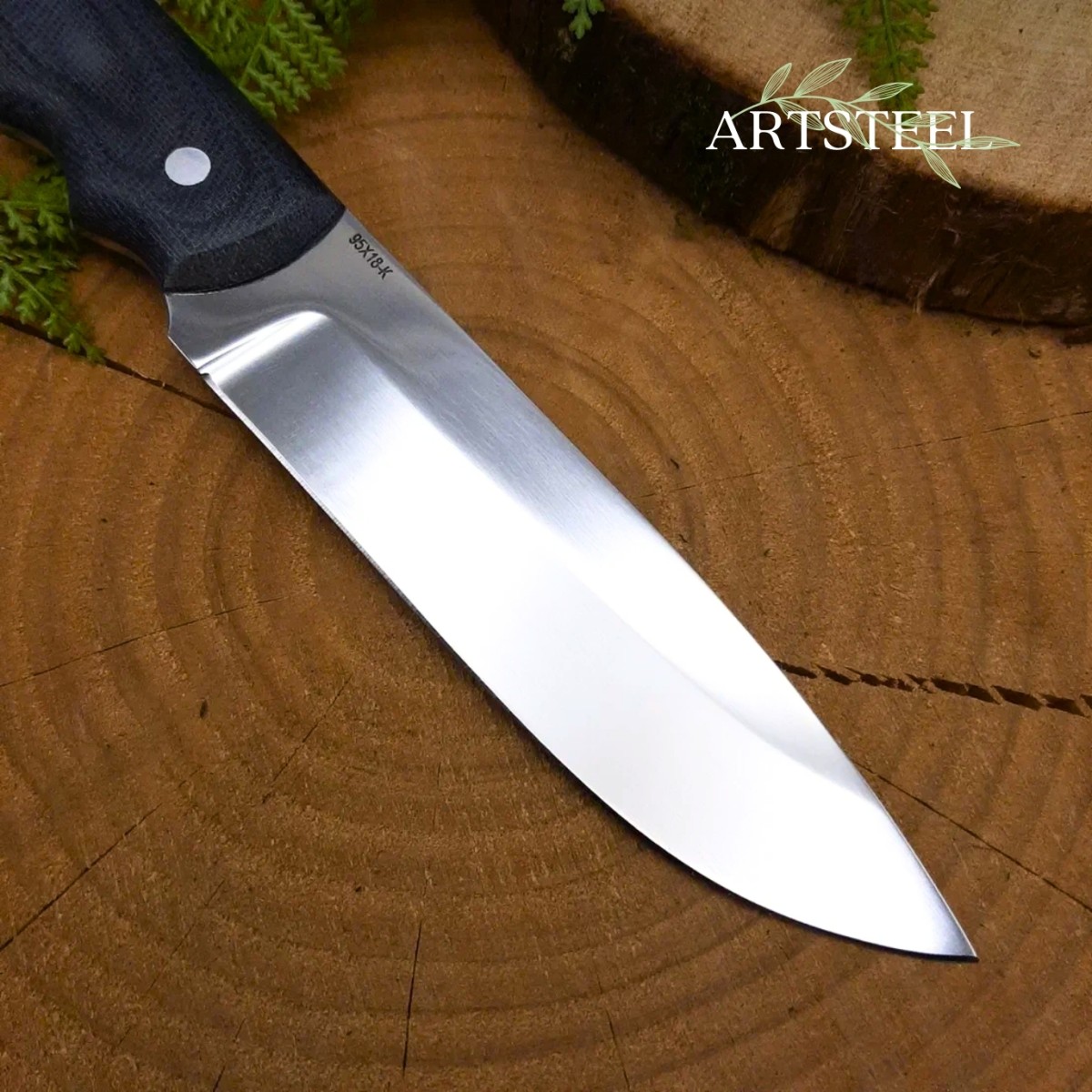 Нож Сибирь-4 из стали 95Х18, рукоять микарта в интернет-магазине art-steel.ru, фото