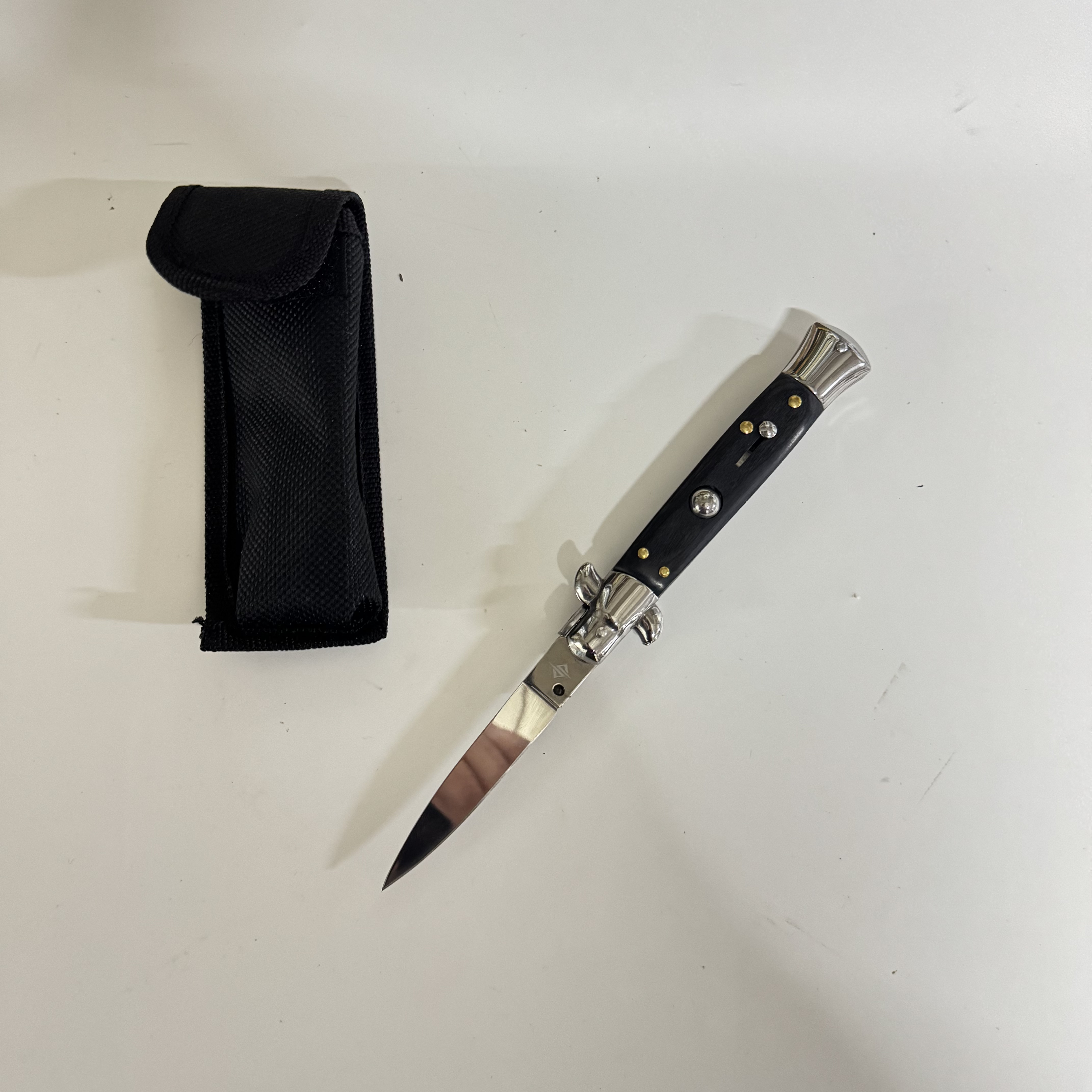 Автоматический складной нож Advisor, сталь 65Х13, рукоять пластик, сталь (уценка) в интернет-магазине art-steel.ru, фото