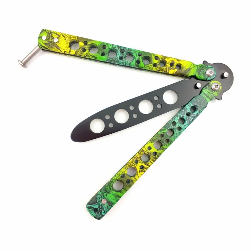 Нож бабочка тренировочный (тропик), сталь 420, рукоять металл в интернет-магазине art-steel.ru, фото